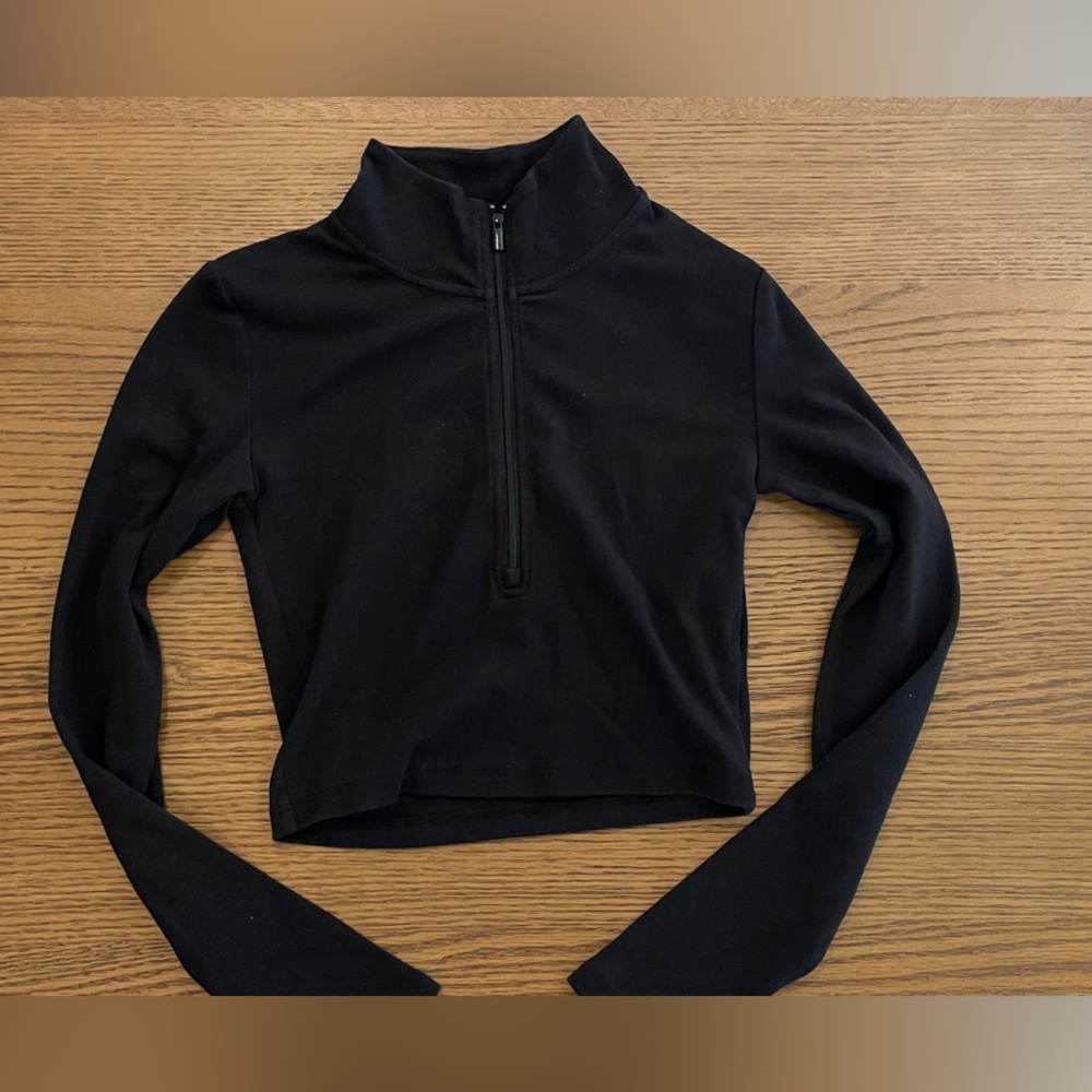 Sunday Best Black Zippered Top